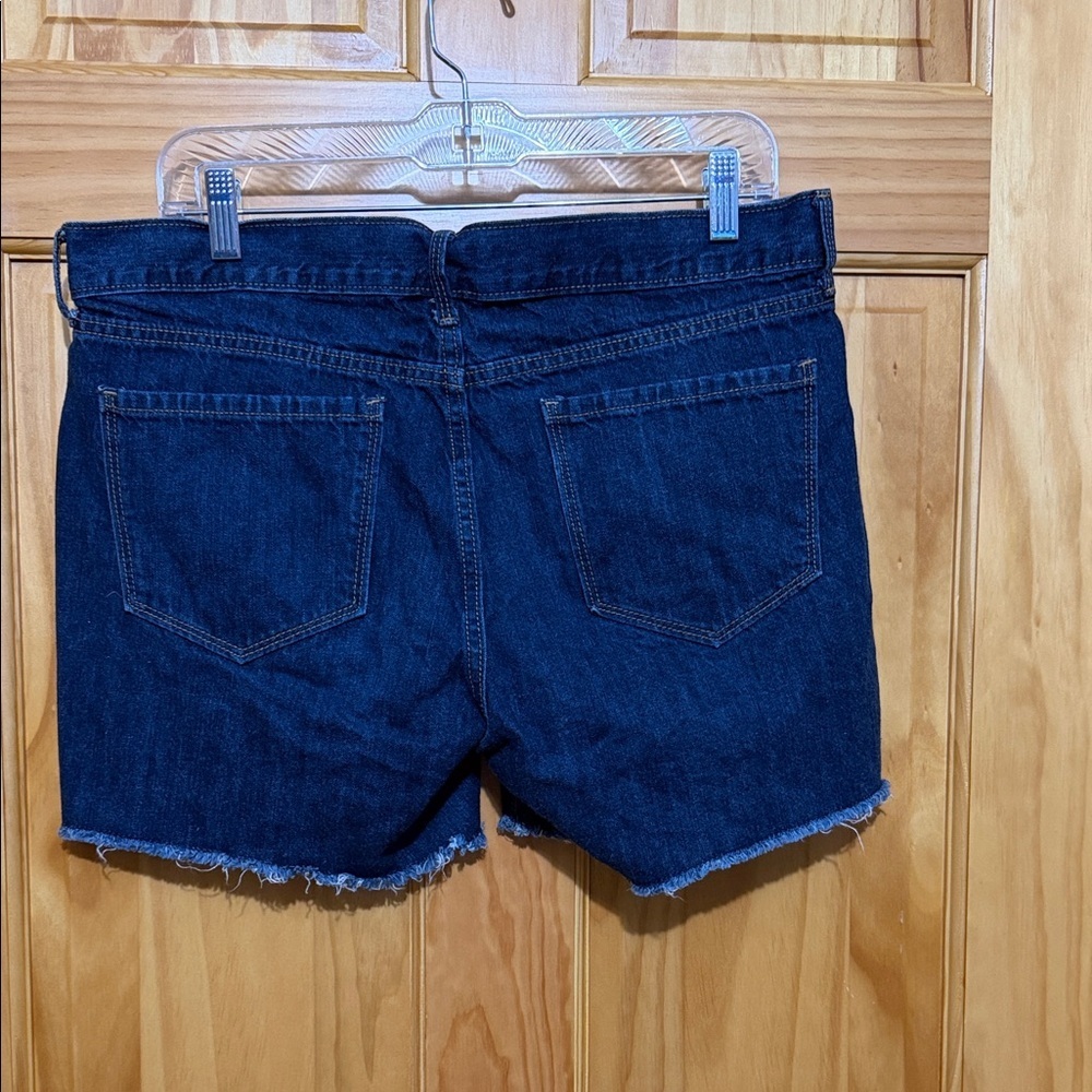 Old Navy “The Flirt” Dark Blue Denim Cutoff Shorts, Size 12. - Picture 2 of 9